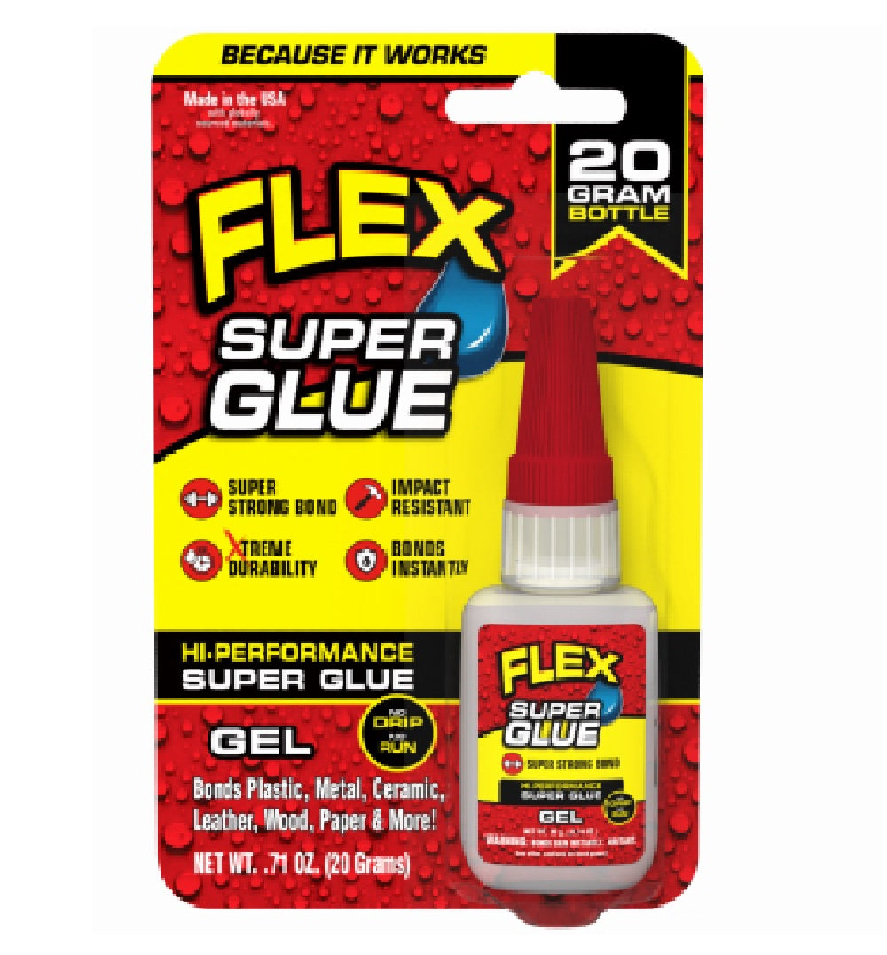 Flex Seal SGGELB20 High Performance Super Glue, Clear – Toolbox Supply